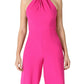 Julia Jordan Women's Halter Neck Jumpsuit Pink Size 10