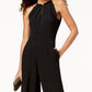 Donna Ricco Women's Sleeveless Hardware Embellished Jumpsuit Blue Size 10