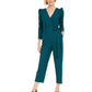 Julia Jordan Women's Puff Shoulder Jumpsuit Green Size 2
