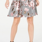 Robbie Bee Women's Floral Menswear Print Dress Black/Pink Size Petite M