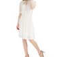 Robbie Bee Women's Lace A Line Dress & Removable Jacket White Size Petite Small