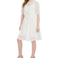 Robbie Bee Women's Lace A Line Dress & Removable Jacket White Size Petite Small