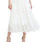 Robbie Bee Women's Lace A Line Dress White Size Small
