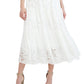 Robbie Bee Women's Lace A Line Dress White Size Medium