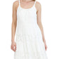Robbie Bee Women's Lace A Line Dress White Size Large