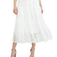 Robbie Bee Women's Lace A Line Dress White Size Large