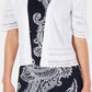Robbie Bee Women's Short Sleeve Eyelet Trim Shrug White Size Petite Small