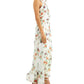 Robbie Bee Women's Chiffon Maxi Dress White Size 8Petite