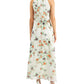Robbie Bee Women's Chiffon Maxi Dress White Size 10Petite
