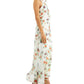 Robbie Bee Women's Chiffon Maxi Dress White Size 12Petite