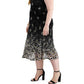Robbie Bee Women's Embroidered Midi Dress Black Size 1X