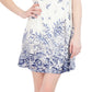 Robbie Bee Women's Ombre Printed Lace Cold Shoulder Shift Dress Blue Size Petite Small