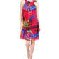Robbie Bee Women's Printed A Line Dress Red Size Petite Small