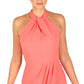 Julia Jordan Women's Knot Neck Halter Dress Orange Size 2