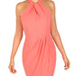 Julia Jordan Women's Knot Neck Halter Dress Pink Size 4