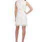 Robbie Bee Women's Sleeveless Lace A Line Dress White Size 6 Petite