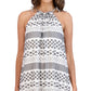 Robbie Bee Women's A Line Ruffled Hem Dress White Size Petite Small