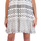 Robbie Bee Women's A Line Ruffled Hem Dress White Size Petite Small