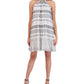 Robbie Bee Women's A Line Ruffled Hem Dress White Size Petite Small