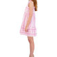 Robbie Bee Women's Printed Babydoll Dress Pink Size X-Large