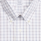 Brooks Brothers Men's Regent Slim Fit Non Iron Check Supima Cotton Dress Shirt White Size 17.5X33