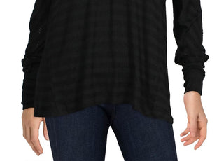 American Rag Women's V neck Comfortable Pullover Top Black