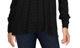 American Rag Women's V neck Comfortable Pullover Top Black
