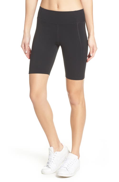 Girlfriend Collective Women's Black High Waist Bike Shorts Size X-Small