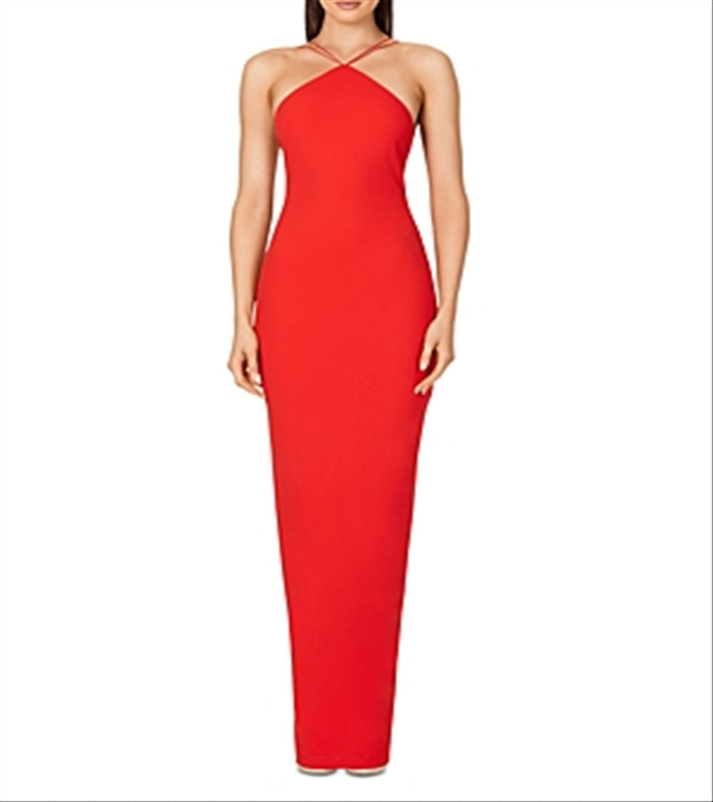 Nookie Women's Trinity Halter Gown Red Size Large