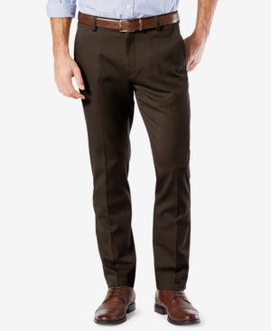 Dockers Men's Easy Slim Fit Khaki Stretch Pants Brown Size 30X30