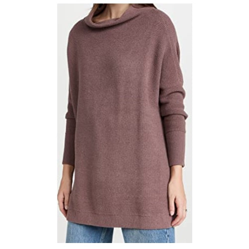 Free People Women's Ottoman Slouchy Tunic Brown Size Small