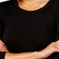 Alfani Women's Scoop Neck Pajama Top Black Size X-Small