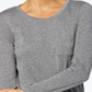 Alfani Women's Scoop Neck Pajama Top Gray Size Small