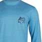Salt Life Men's Marlin Lure Performance Long Sleeve T-Shirt Blue Size Medium