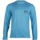 Salt Life Men's Marlin Lure Performance Long Sleeve T-shirt Blue Size X-Large
