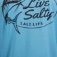Salt Life Men's Marlin Lure Performance Long Sleeve T-shirt Blue Size X-Large