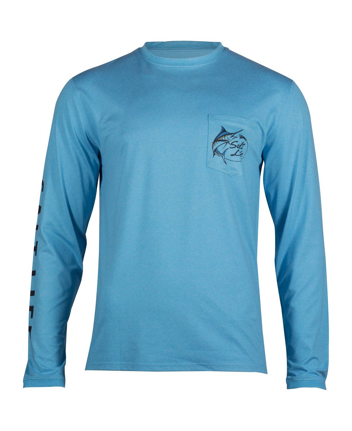 Salt Life Men's Marlin Lure Performance Long Sleeve T-Shirt Blue Size 2XL