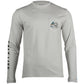 Salt Life Men's Marlin Lure Performance Long Sleeve T-Shirt Gray Size Large