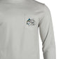 Salt Life Men's Marlin Lure Performance Long Sleeve T-Shirt Gray Size Large