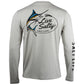 Salt Life Men's Marlin Lure Performance Long Sleeve T-Shirt Gray Size Large