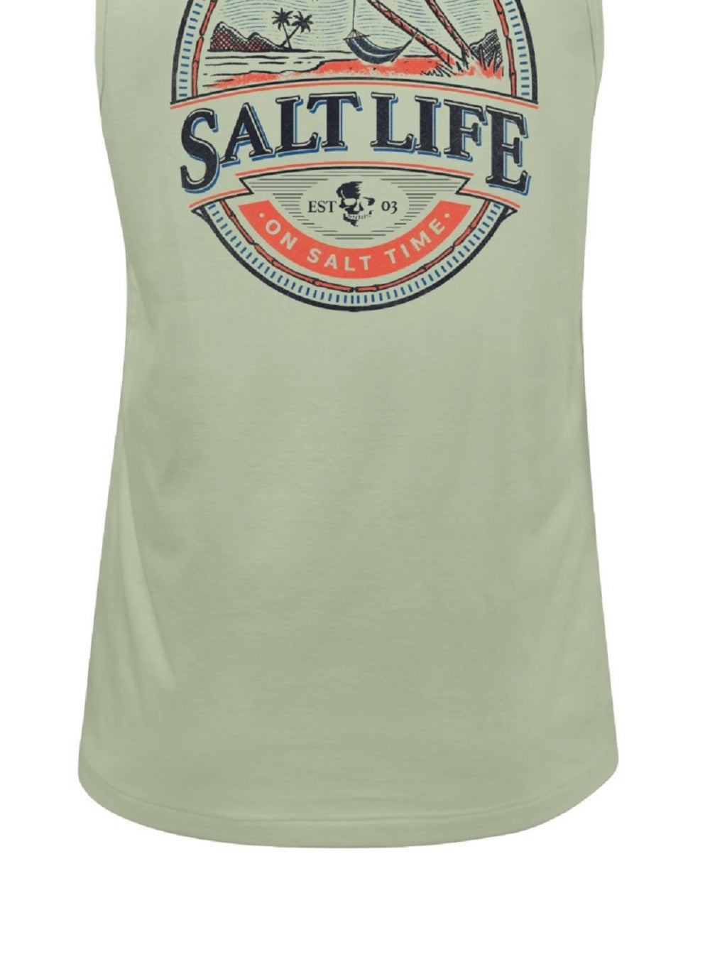 Salt Life Men's Island Hammock Tank Green Size Medium