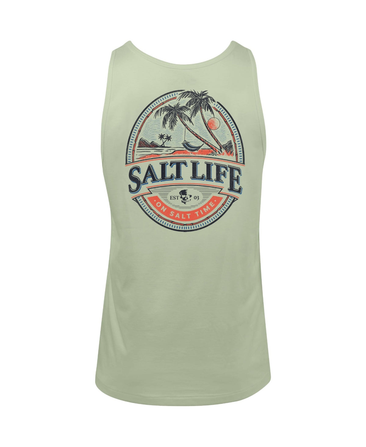 Salt Life Men's Island Hammock Tank Green Size Medium