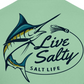 Salt Life Men's Marlin Lure Performance Long Sleeve T-Shirt Green Size XL
