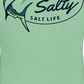 Salt Life Men's Marlin Lure Performance Long Sleeve T-Shirt Green Size XL