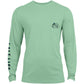 Salt Life Men's Marlin Lure Performance Long Sleeve T-shirt - Sage Heather Green Size 2XL