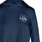 Salt Life Women's Seaglass Bay High Low Hoodie Blue Size Large