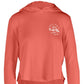 Salt Life Women's Seaglass Bay High Low Hoodie Orange Size Large