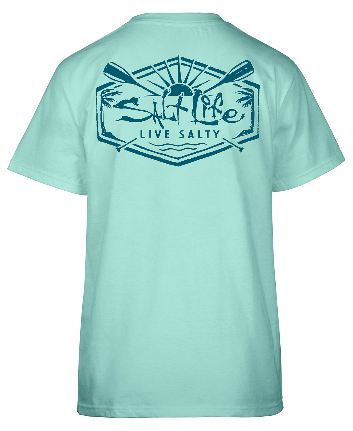 Salt Life Women's Sunrise Paddle Cotton Tee Green Size M