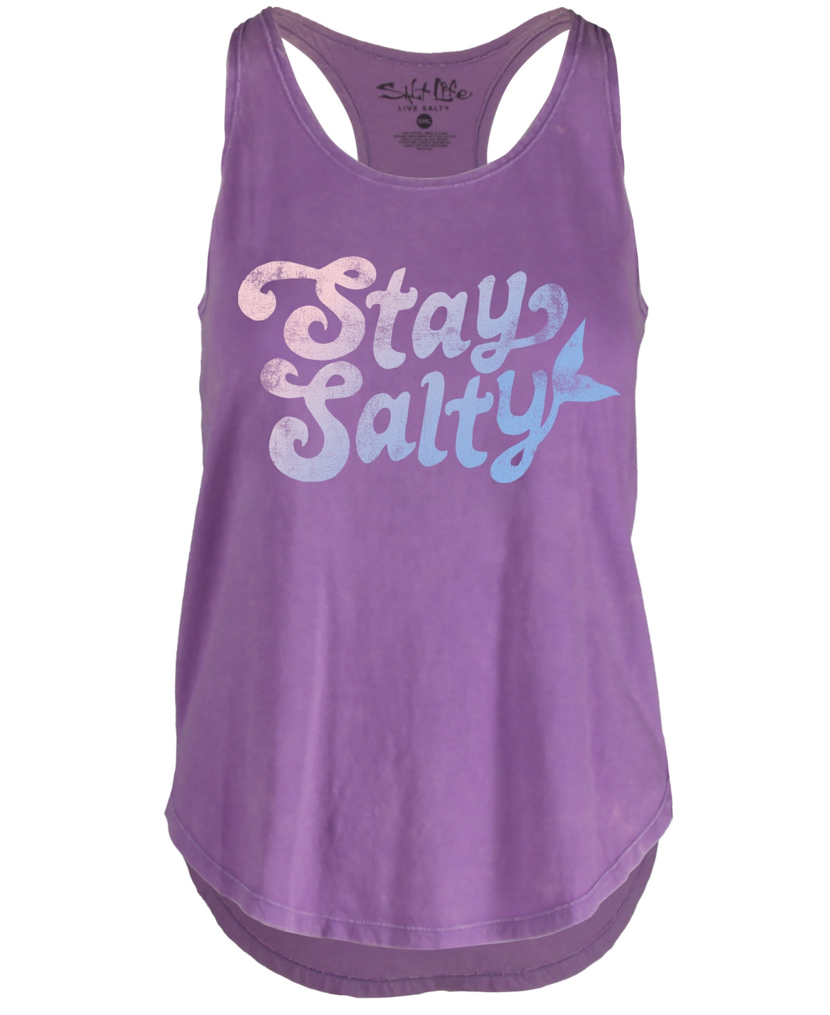 Salt Life Women's Salty Seas Cotton Tank Top Purple Size Small