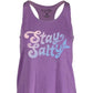 Salt Life Women's Salty Seas Cotton Tank Top Purple Size Small
